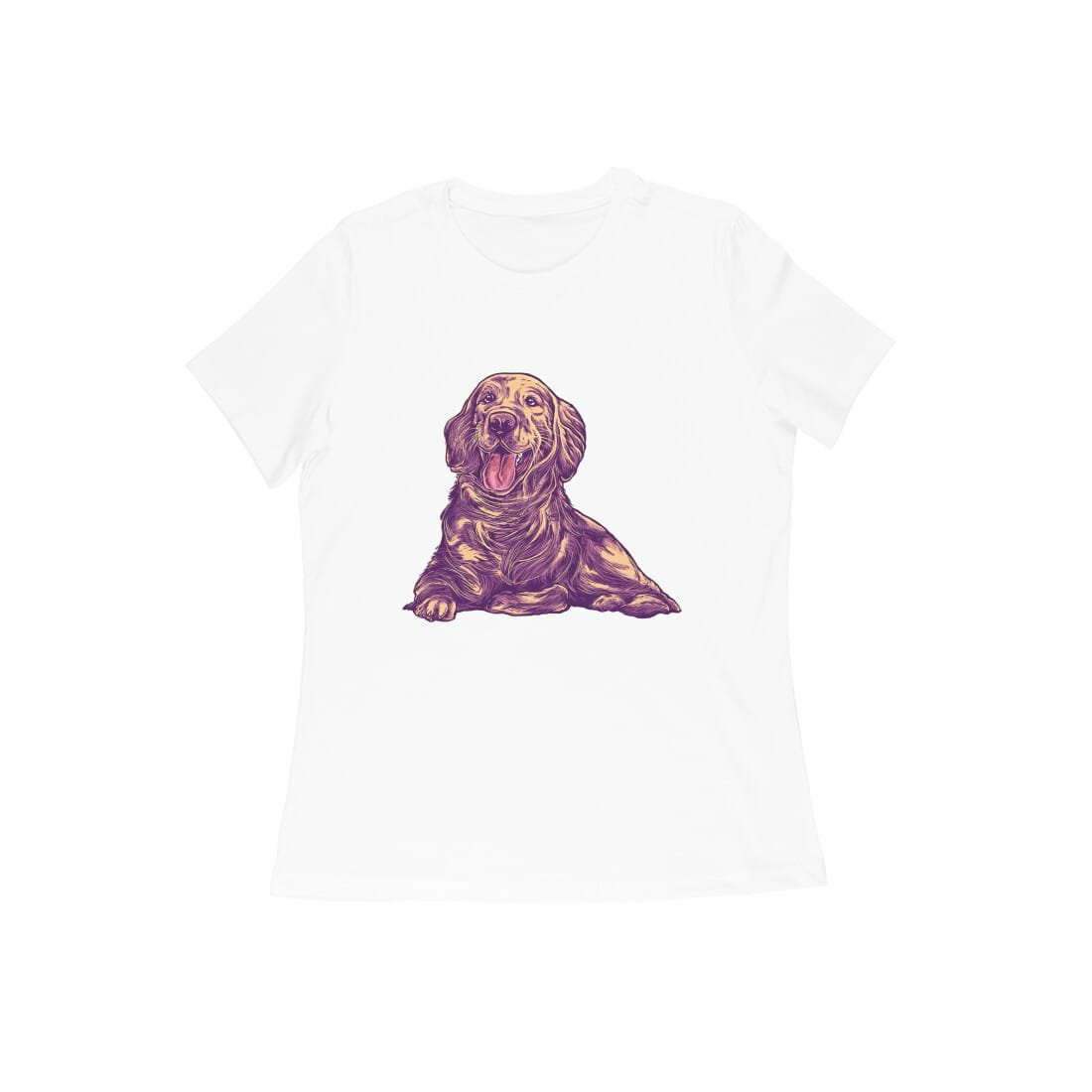 Women’s Half Sleeve Round Neck T-Shirt For Dog Lovers