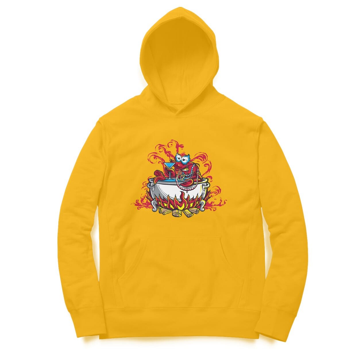 Unisex Hoodies - Lobster in Hot Tub - Image 4