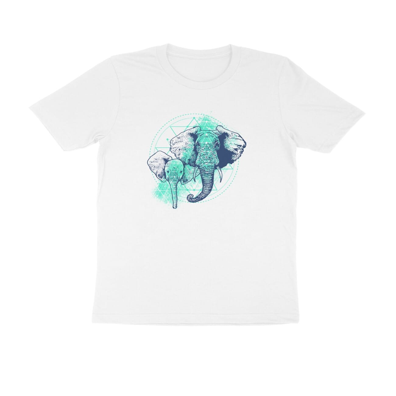 Men’s Half Sleeve Round Neck T-Shirt – Elephant Lover