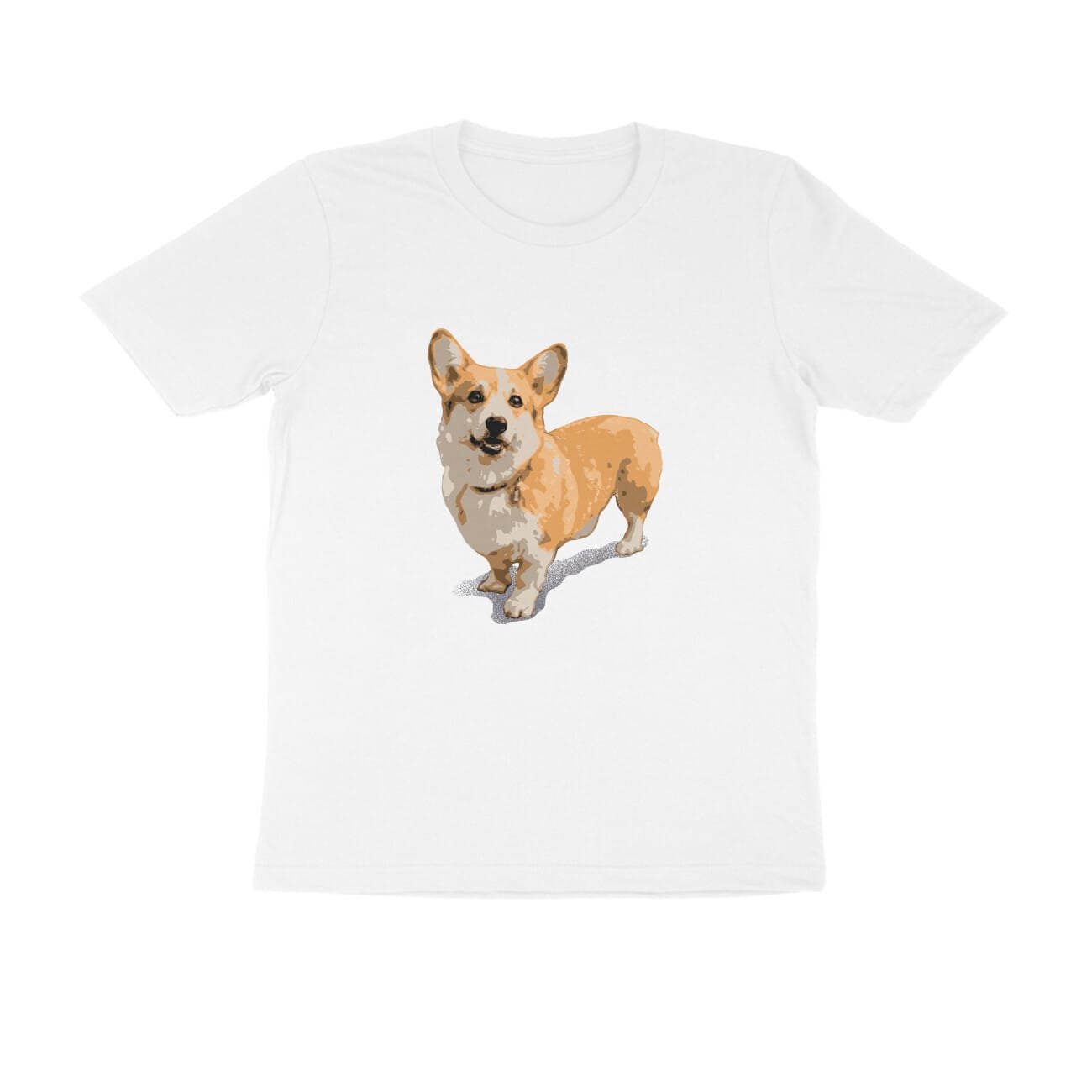 Men’s Half Sleeve Round Neck T-Shirt for Pembroke Welsh Corgi Dog lover