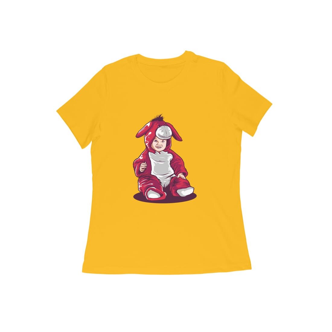 Women's Half Sleeve Round Neck T-Shirt - Cute Baby Lovers - Image 4