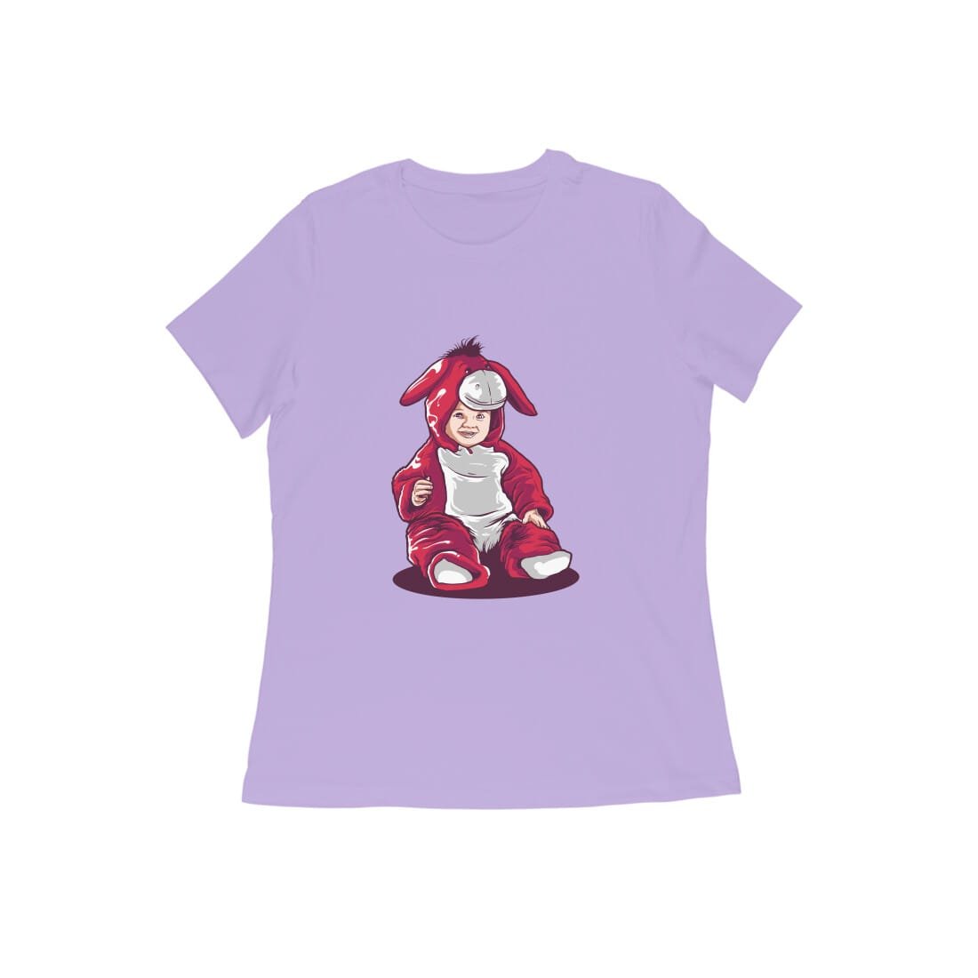 Women's Half Sleeve Round Neck T-Shirt - Cute Baby Lovers - Image 7