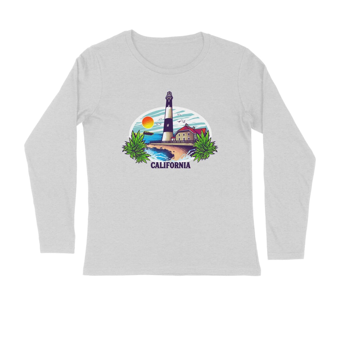 Men’s Full Sleeve Round Neck T-Shirt – California