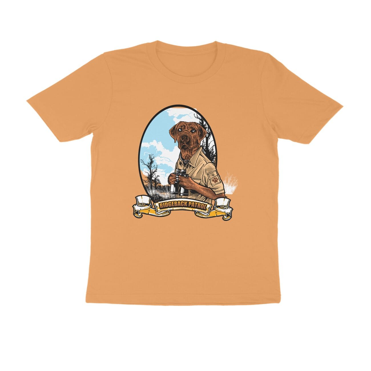 Men's Half Sleeve Round Neck T-Shirt, Dog Patrol - Image 4