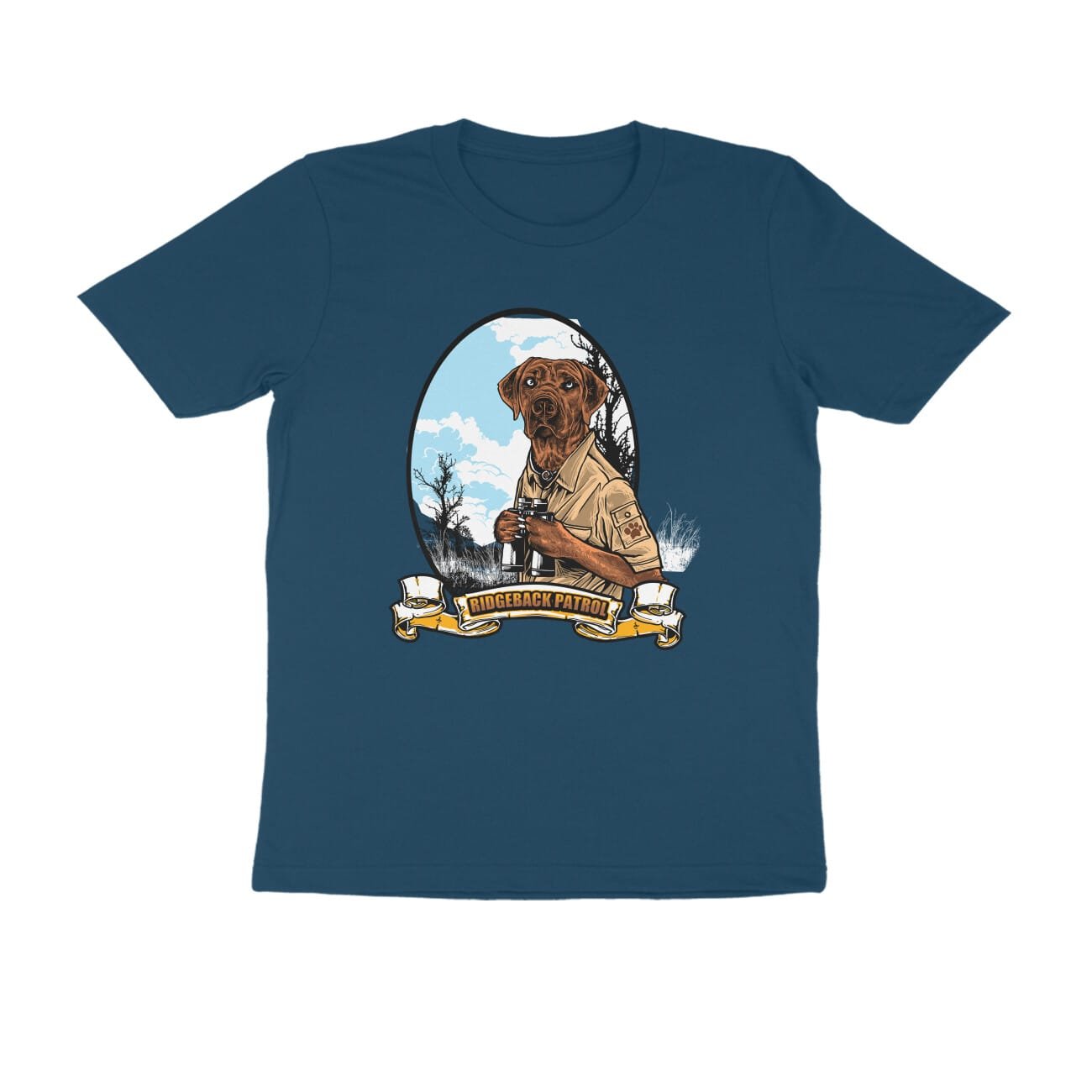 Men's Half Sleeve Round Neck T-Shirt, Dog Patrol - Image 6