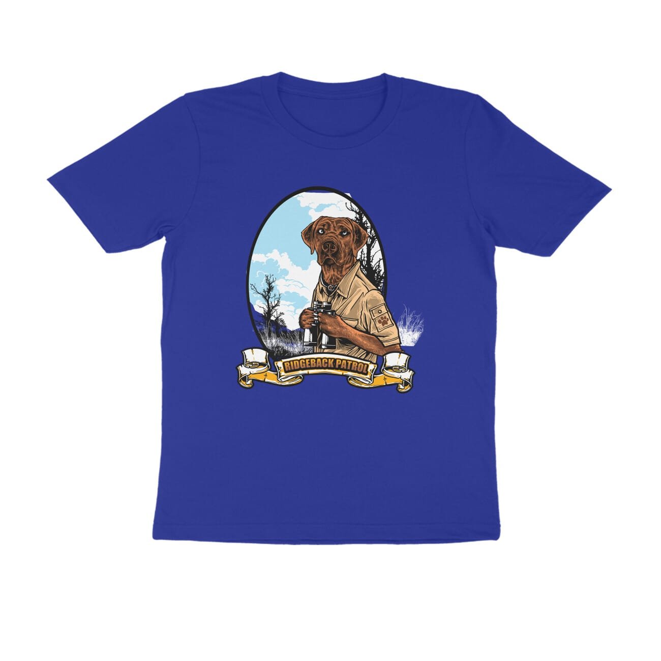 Men's Half Sleeve Round Neck T-Shirt, Dog Patrol - Image 7